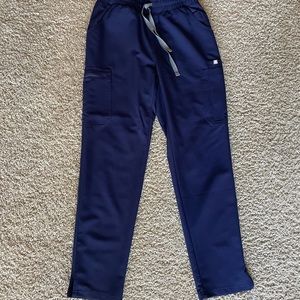High Waisted Yola Skinny Scrubs Navy Petite XS